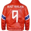 Erling Haaland Custom Jacket Red Outerwear Outfit