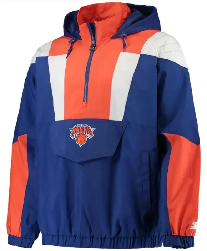 Shop Blue New York Knicks Starter Jacket for Men’s and Women's