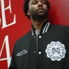 Mitchell & Ness Black Authentic Wool Varsity Jacket