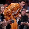 NBA Finals Game 3 Knicks Timothée Chalamet Orange Jacket For Sale