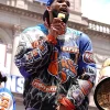 NY Knicks Championship Parade 2026 Karl-Anthony Towns Jacket Front