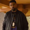 Nemesis Isaiah Stiles Black Leather Bomber Jacket For Sale