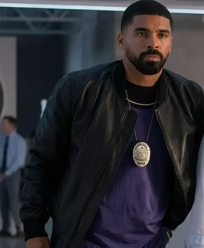 Nemesis Isaiah Stiles Black Leather Bomber Jacket