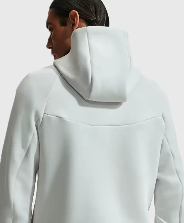Netherlands Tech Windrunner White Hooded Jacket Back
