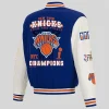 New York Knicks 2026 Champions Reversible Varsity Jacket Back