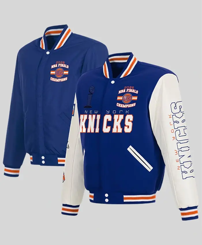 New York Knicks 2026 Champions Reversible Varsity Jacket