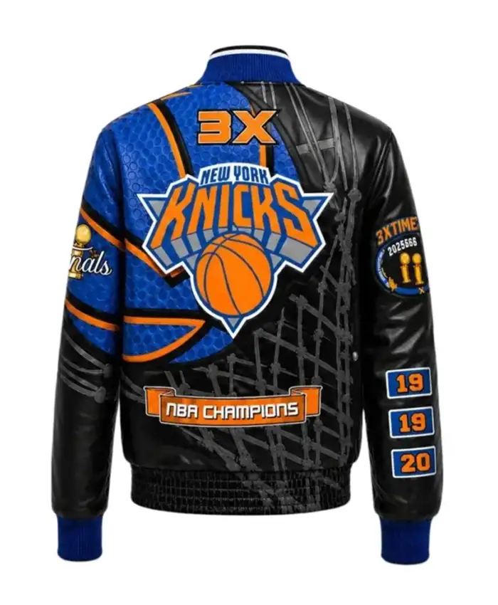 New York Knicks 2026 Champions Vegan Leather Jacket For Sale