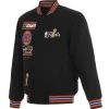 New York Knicks Champions 2026 Black Reversible Wool Jacket Front