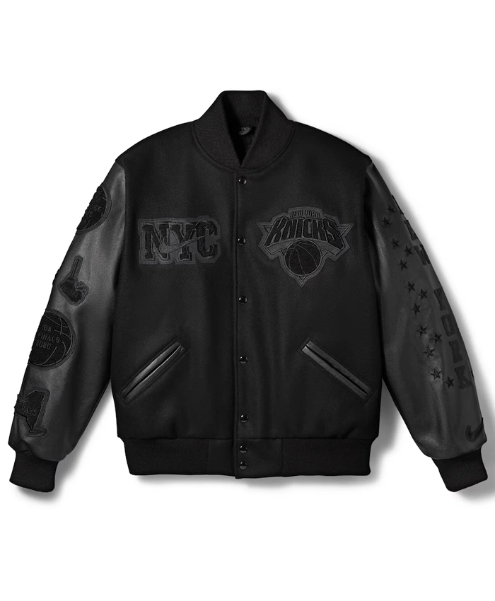 New York Knicks Nike Black 2026 NBA Champions Jacket