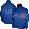 New York Knicks Nike Blue Courtside Versus Capsule Jacket