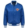 New York Knicks Starter Blue Final Buzzer Satin Varsity Jacket