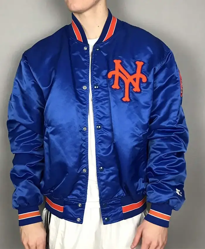 New York Mets Blue Satin Jacket