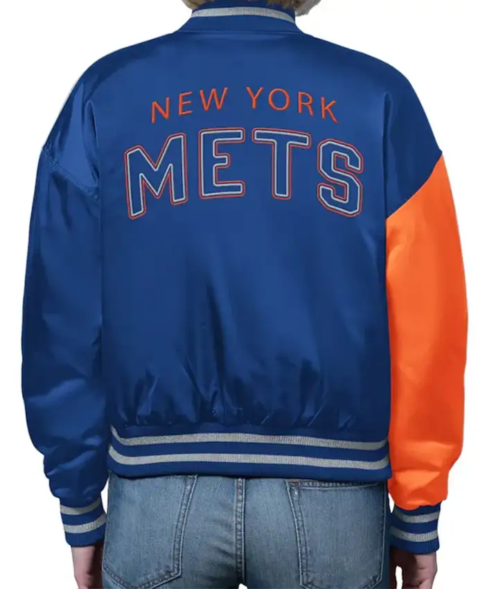 New York Mets Offside Royal and Orange Jacket For Sale