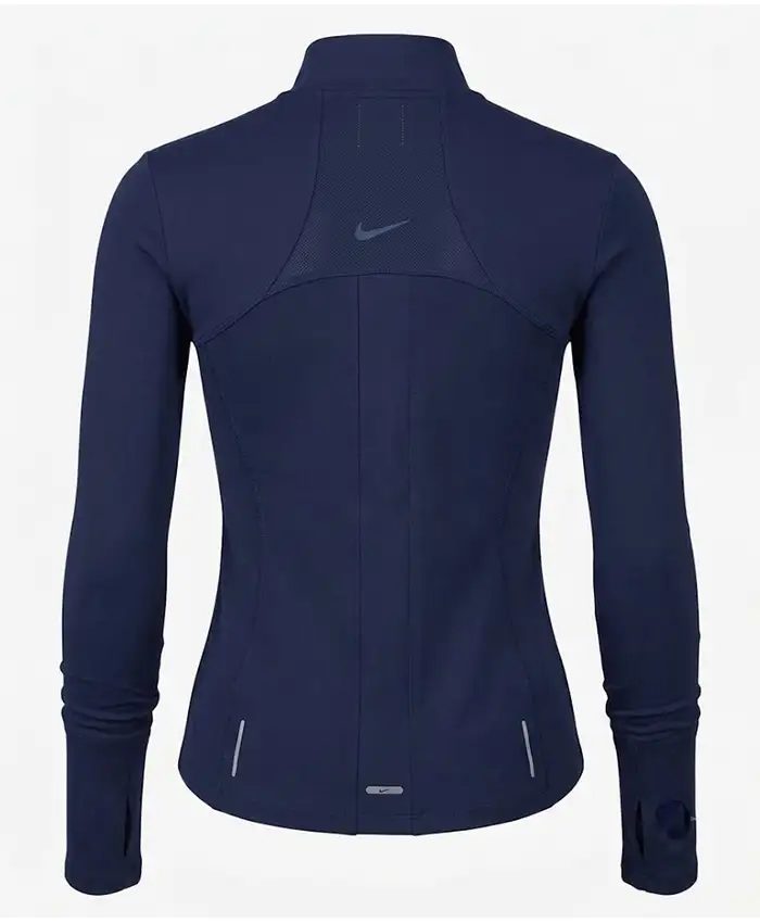 Nike One Fitted Women's Blue Full-Zip Jacket Back