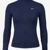 Nike One Fitted Women's Blue Full-Zip Jacket Front