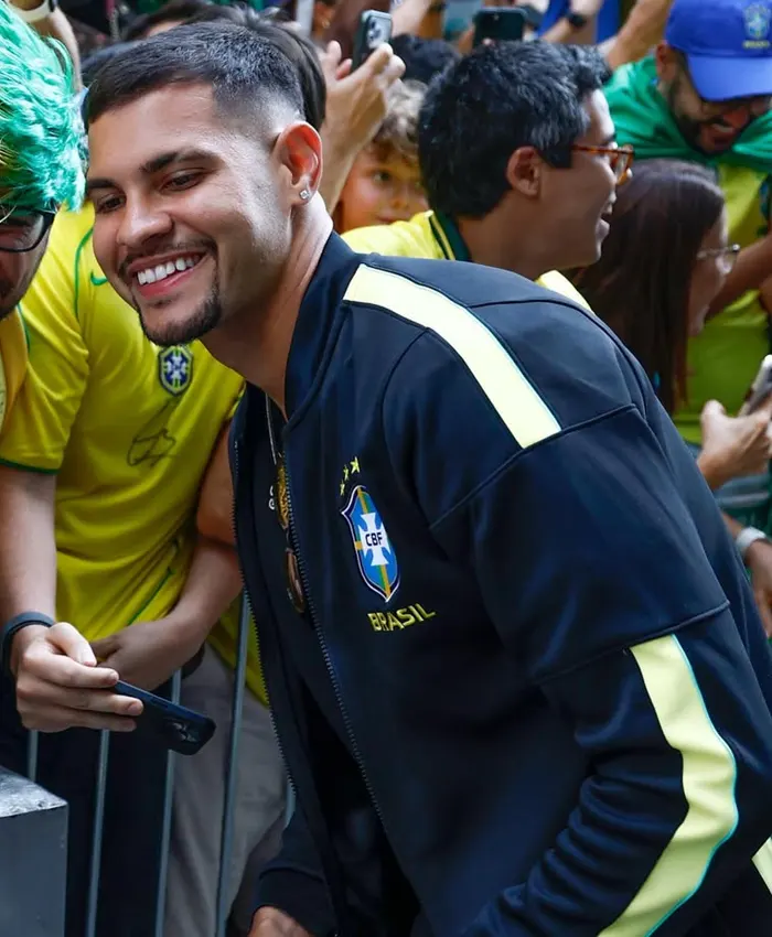 Nike x Jordan Brazil National Team Navy Jacket For Sale