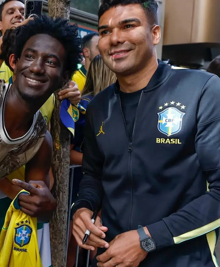 Nike x Jordan Brazil National Team Navy Jacket Front