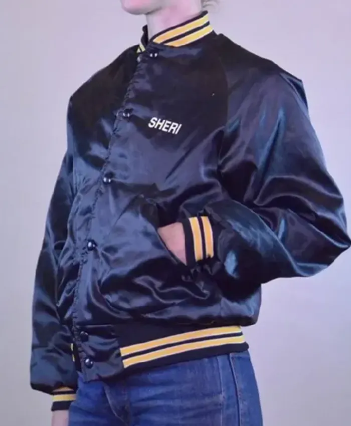 Nintendo Game Play Counselor Black Bomber Jacket Side