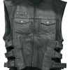 Norma Street and Steel Anarchy Leather Vest Front