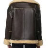 Not Suitable for Work Abby Chilukuri Shearling Leather Jacket Back