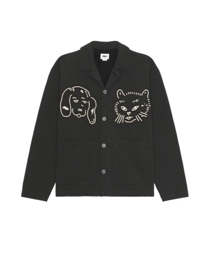 Off Campus S01 Miles Gutierrez-Riley Cat & Dog Graphic Jacket