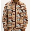 Off Campus S01 Miles Riley Horse Print Jacket Front