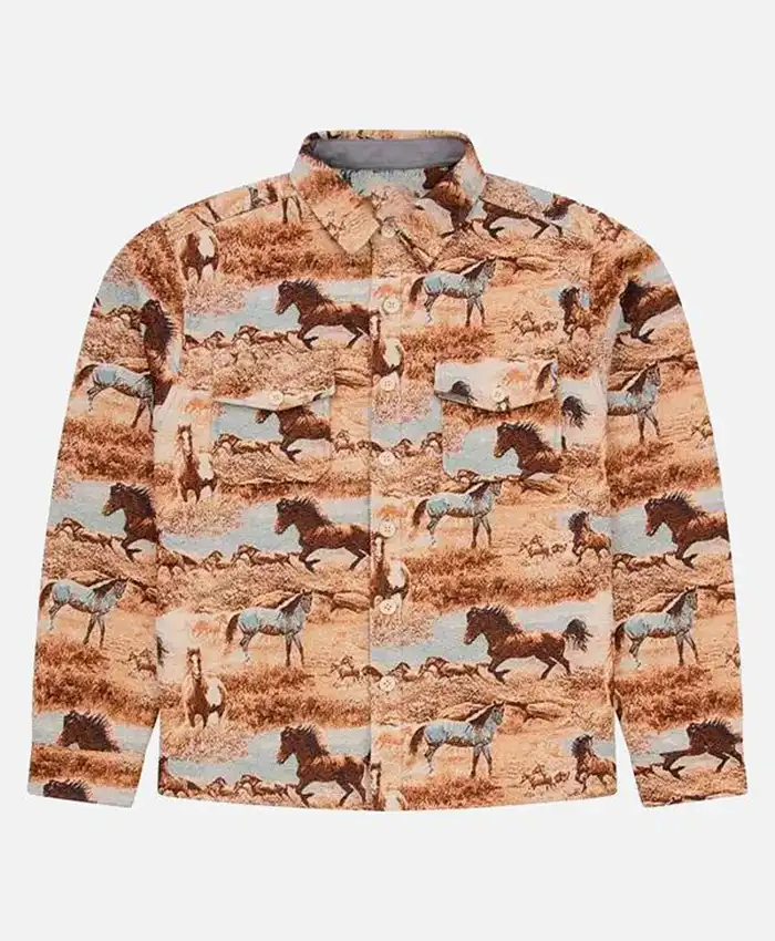 Off Campus S01 Miles Riley Horse Print Jacket