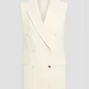 Office Romance Jennifer Double-breasted Wool Vest Front