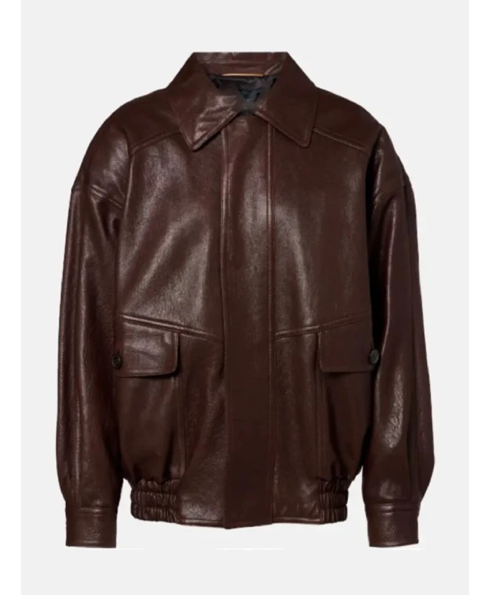 Office Romance Jennifer Lopez Brown Jacket Front