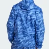 Own The Run Allover Print Blue Jacket Back