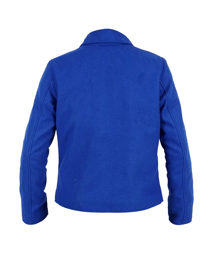 Patience S01 Patience Evans Blue Jacket Back