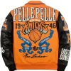 Pelle Pelle New York Knicks Jacket Orange Back
