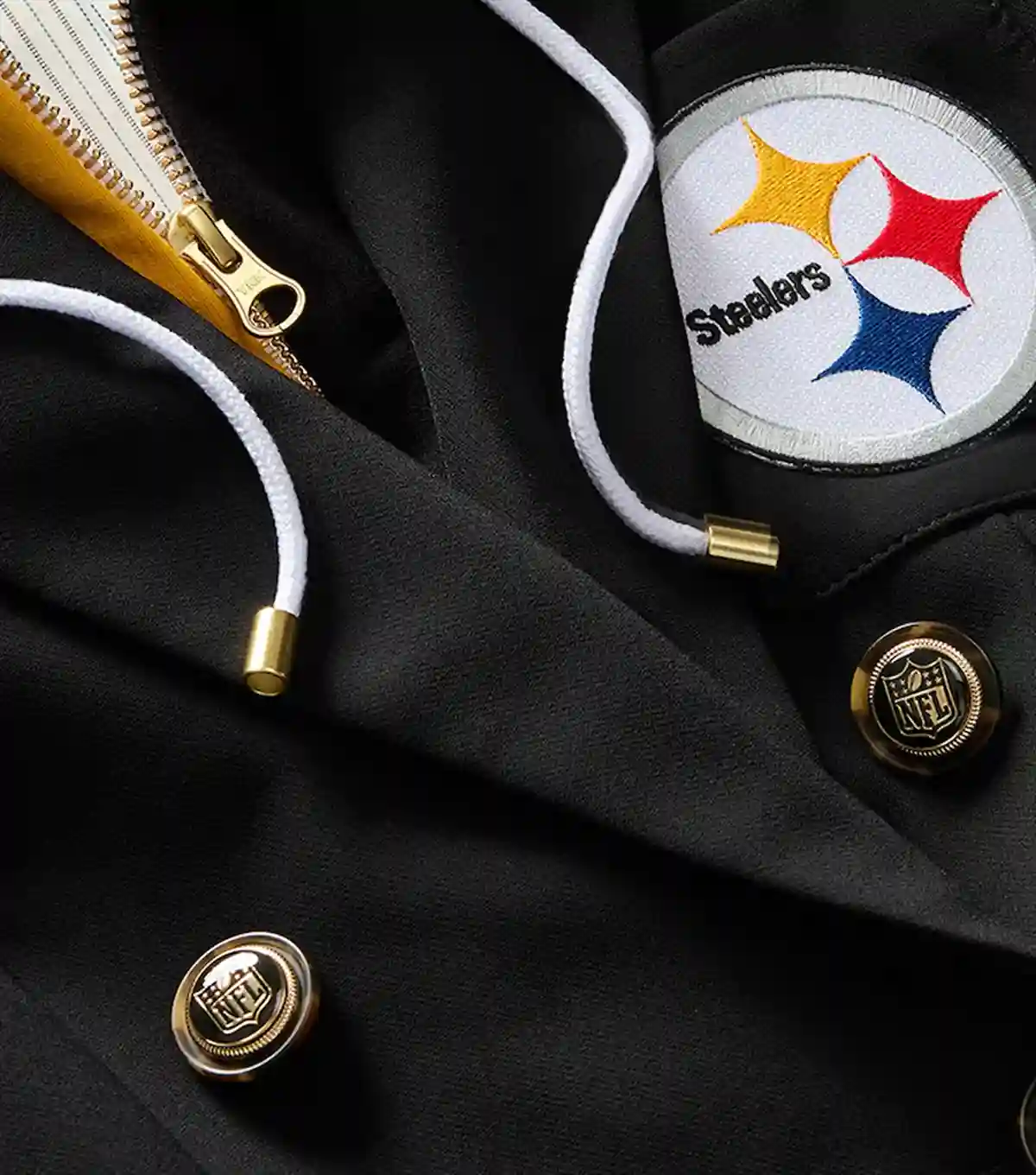 Pittsburgh Steelers Black Blazer Front