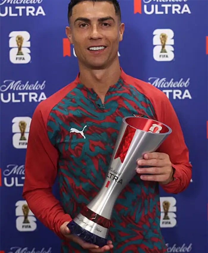 Portugal Warmup FIFA World Cup 2026 Quarter-Zip Jacket Front