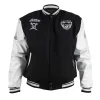 Pro Las Vegas Raiders Black And White Varsity Jacket