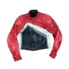 Proud Filip Raczynski Red & Black Striped Moto Jacket Front