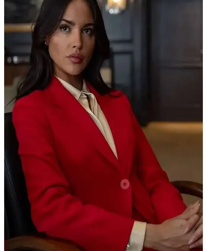 Rachel In the Grey 2026 Eiza González Red Blazer