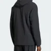 Red Bull New York Tiro Travel Hooded Windbreaker Jacket Back