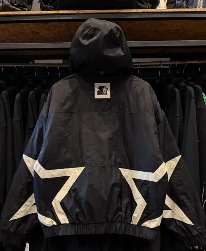 Rhude x Starter Anorak Black Jacket For Sale