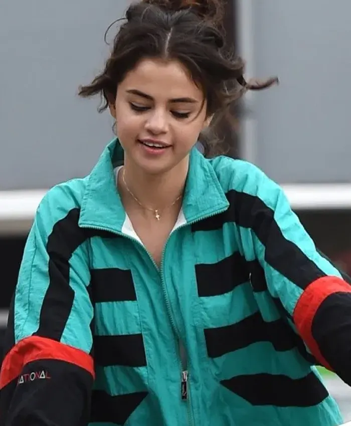 Selena Gomez Weeknd Jacket Front
