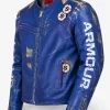 Buy 424 x Under Armour 2026 World Cup Blue Leather Jacket For Sale