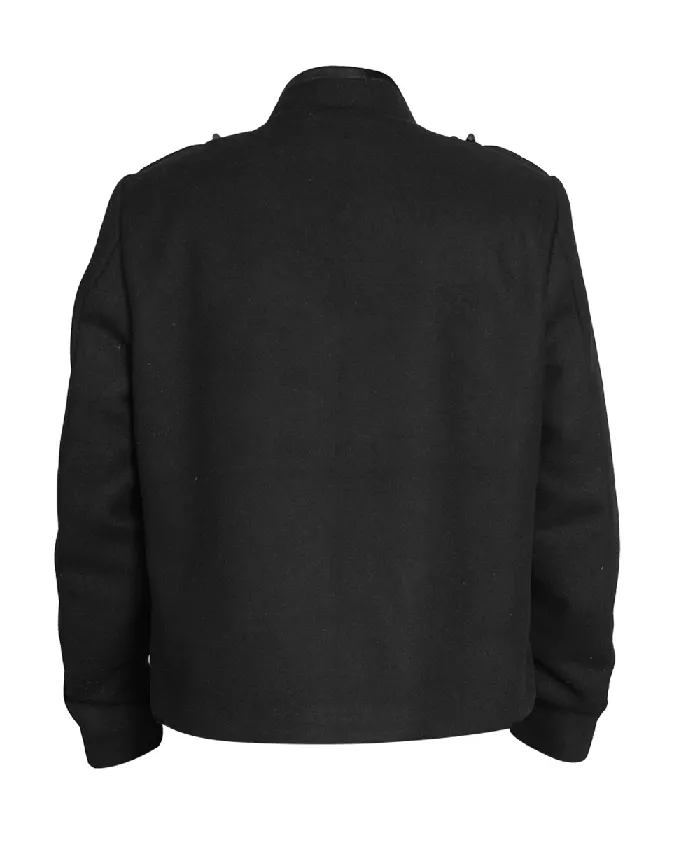 Michael Movie 2026 Japan Premier Jaafar Jackson Black Military Wool Jacket