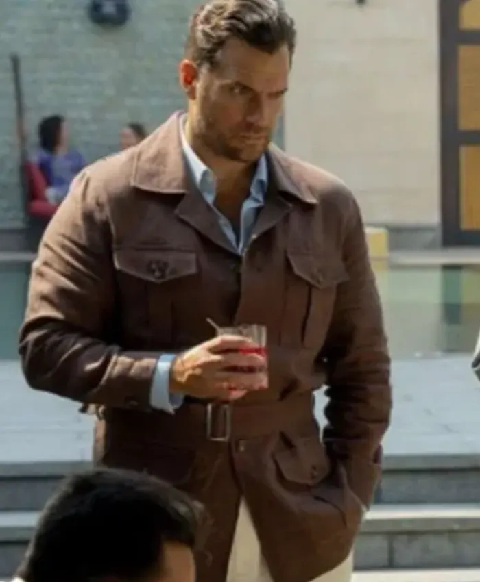 Sid In the Grey Movie 2026 Henry Cavill Brown Wool Jacket