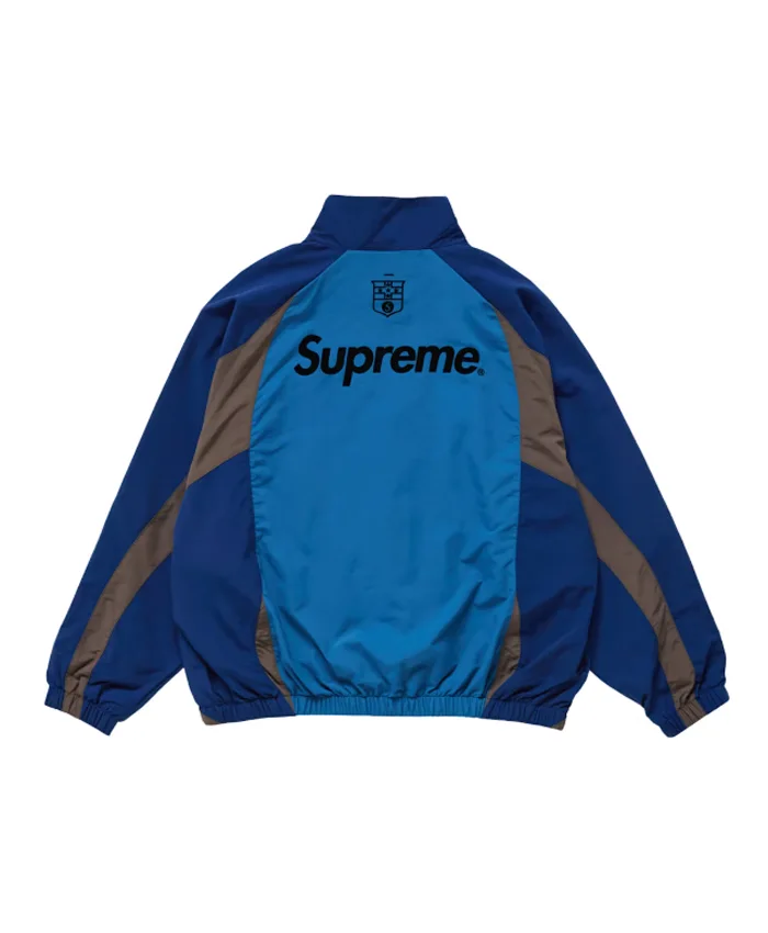 Supreme S Logo Track Jacket Blue Back
