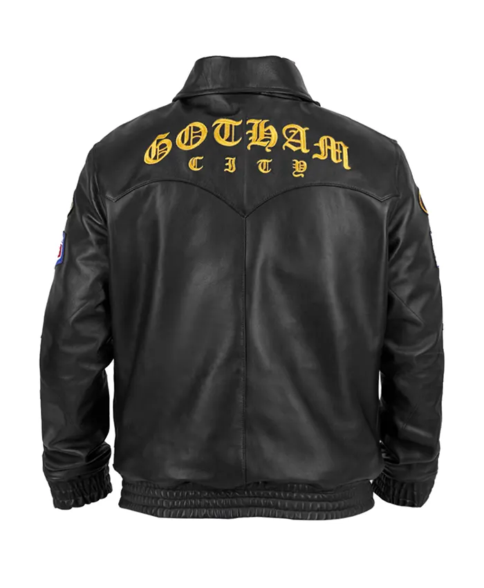 Supreme The Batman Leather Jacket Back Side