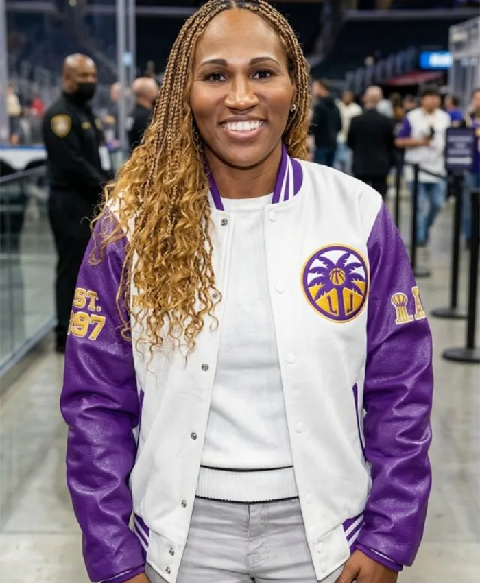 Temeka Johnson New York Liberty v Los Angeles Sparks Jacket Front