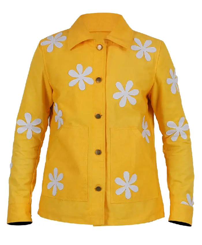 Kerri Kenney Yellow Daisy Print Jacket
