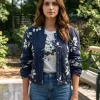 The Love Heist Lyndsy Fonseca Floral Jacket Front