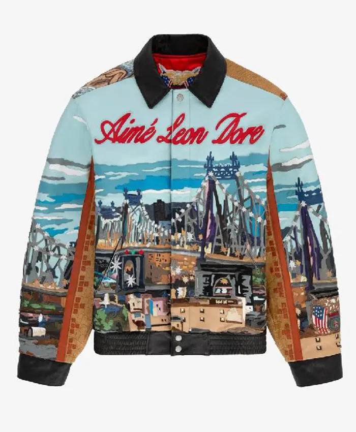 The Today Karl-Anthony Towns Leather Jacket Front