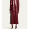 The Today Show 2026 Jennifer Lopez Leather Snake Embossed Coat Back